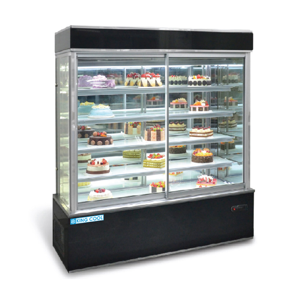 Jual SGH180WF FRONT SLIDING DOOR CAKE SHOWCASE (WHITE MARBLE) Sinar