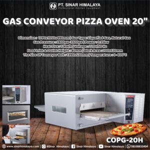 COPG-20H GAS CONVECTION CONVEYOR PIZZA OVEN 20" - Gambar 2