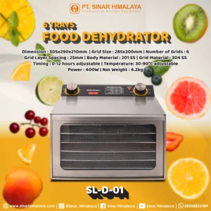 SL-D-01 FOOD DEHYDRATOR 6 TRAYS - Gambar 2