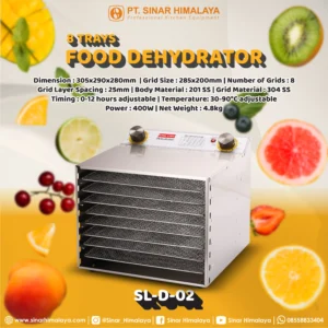 SL-D-02 FOOD DEHYDRATOR 8 TRAYS - Gambar 2