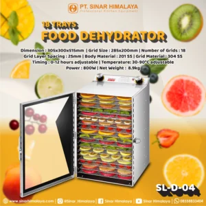 SL-D-04 FOOD DEHYDRATOR 18 TRAYS - Gambar 2