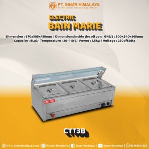 CTT3B LONG THREE-PLATE SOUP POOL WITH GLASS - Gambar 2