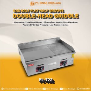 PL-722 GAS DOUBLE-HEAD FLAT GRIDDLE - Gambar 2