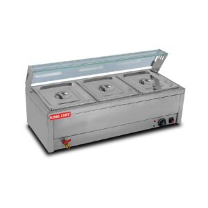 CTT3B LONG THREE-PLATE SOUP POOL WITH GLASS