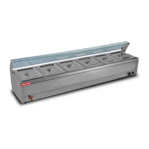 CTT6B LONG SIX-PLATE SOUP POOL WITH GLASS