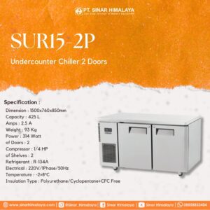 SUR15-2P UnderCounter Chiller 2 Doors - Gambar 2