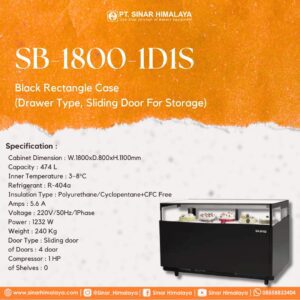 SB-1800-1D1S BLACK RECTANGLE CASE - Gambar 2