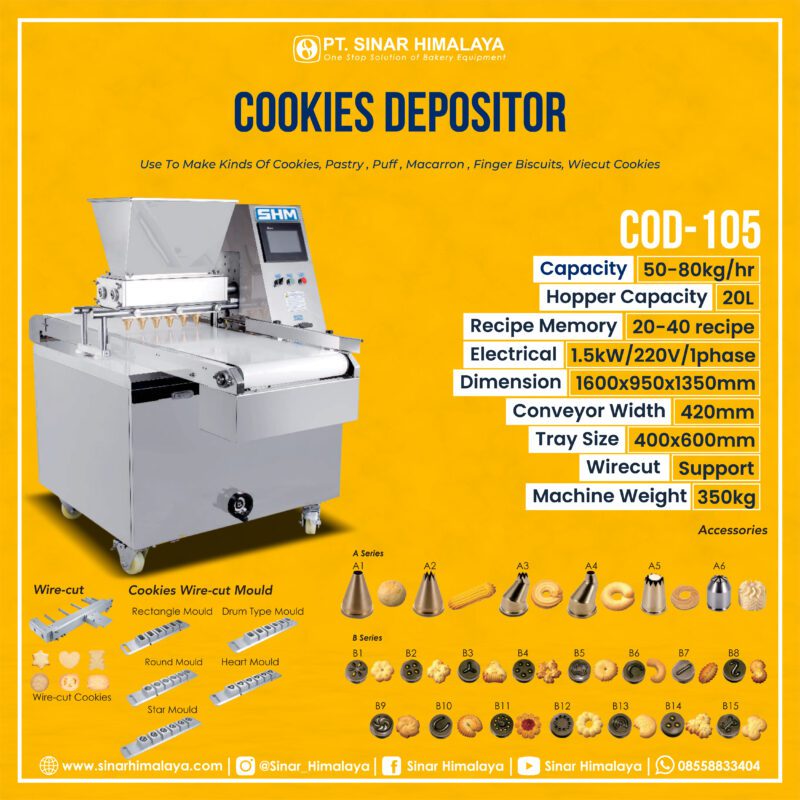 COD-105/NB-01 COOKIE MACHINE (3 SETS OF NOZZLES) - Image 2