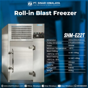 Jual Shm-E22T Blast Freezer 22 Trays (40X60 Cm) With 1 Trolley - Gambar 2