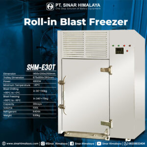 SHM-E30T BLAST FREEZER 30 TRAYS (40x60 CM) WITH 1 TROLLEY - Gambar 2