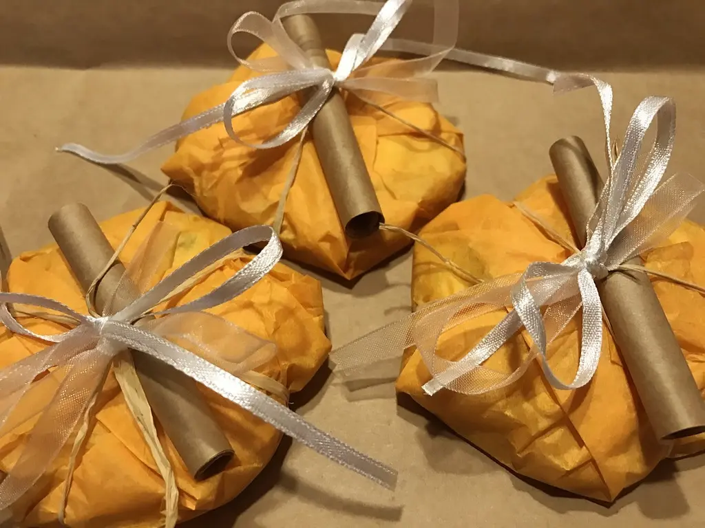 Kraft Paper Food Wrap dengan Stempel Brand