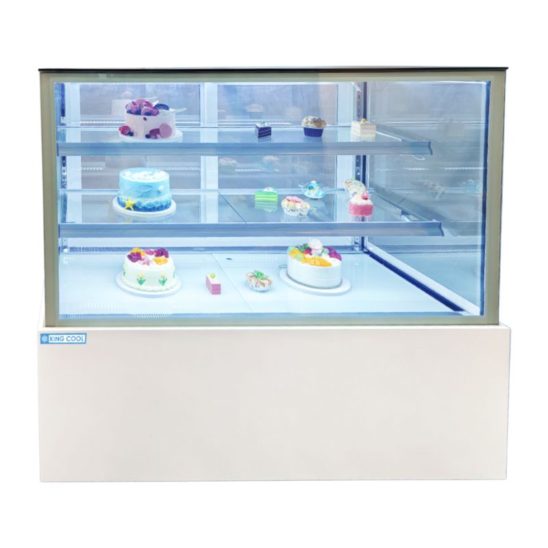 XSR630V-120W WHITE ECONOMICAL JAPANESE-STYLE RIGHT-ANGLE CAKE DISPLAY
