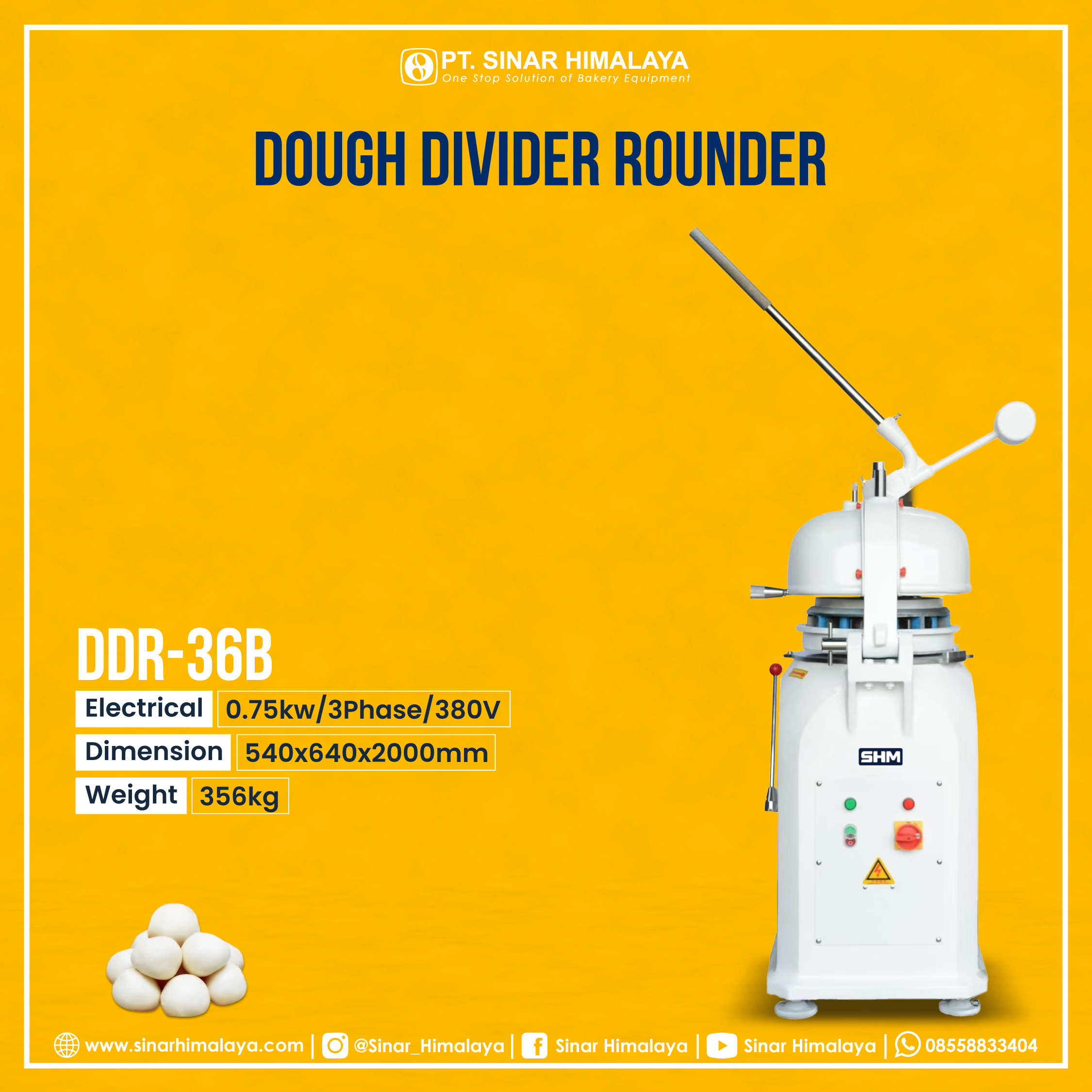 DDR-36B DOUGH DIVIDER ROUNDER - Gambar 2